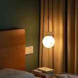 ScandiLuxa | Loftlampe Skandinavisk - Glas Globus Træ LED