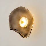 ScandiMuse | Væglampe Minimalistisk - Japandi Buet Glas LED