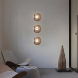ScandiMuse | Væglampe Minimalistisk - Japandi Buet Glas LED