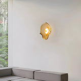 ScandiMuse | Væglampe Minimalistisk - Japandi Buet Glas LED