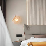 ScandiMuse | Væglampe Minimalistisk - Japandi Buet Glas LED