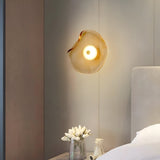 ScandiMuse | Væglampe Minimalistisk - Japandi Buet Glas LED