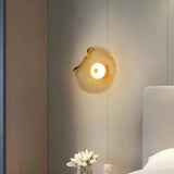 ScandiMuse | Væglampe Minimalistisk - Japandi Buet Glas LED