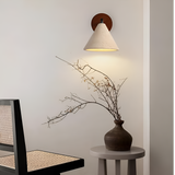 ScandiStone | Væglampe Moderne - Travertin Kegle LED 1-Lys