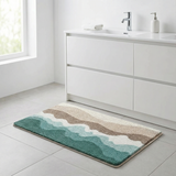 ScandiTide | Bademåtte Minimalistisk - Bølge Design Skridsikker