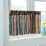 SereneStripe | Gardiner Vintage - Stribet Med Kvaster