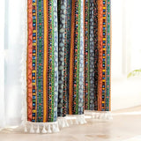 SereneStripe | Gardiner Vintage - Stribet Med Kvaster