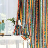 SereneStripe | Gardiner Vintage - Stribet Med Kvaster