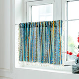 SereneStripe | Gardiner Vintage - Stribet Med Kvaster
