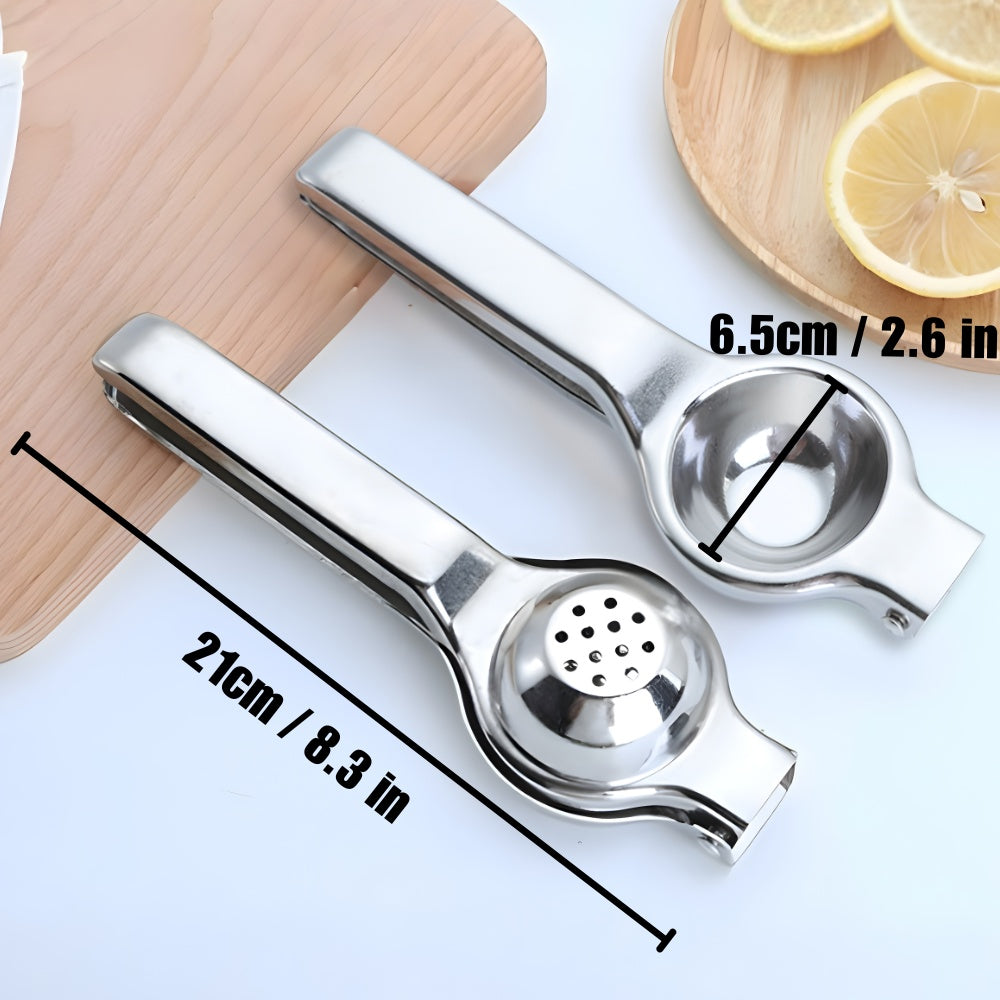 Citronpresser i rustfrit stål med ergonomisk håndtag