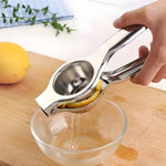 Citronpresser i rustfrit stål med ergonomisk håndtag