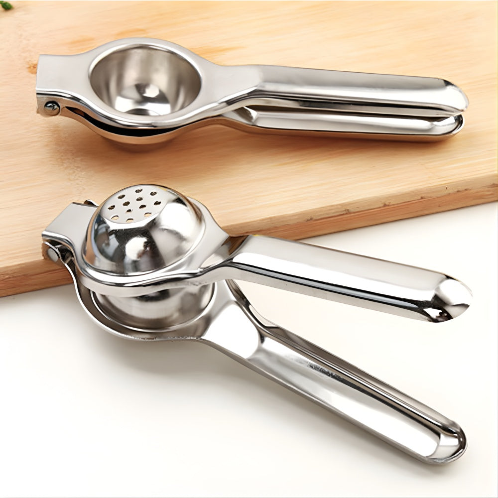 Citronpresser i rustfrit stål med ergonomisk håndtag