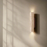 StoneGlow | Væglampe Skandinavisk - Travertin Cylinder LED