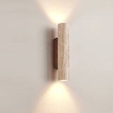 StoneGlow | Væglampe Skandinavisk - Travertin Cylinder LED