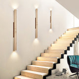 StoneGlow | Væglampe Skandinavisk - Travertin Cylinder LED