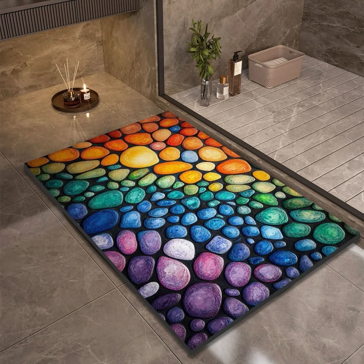 StoneHaven | Bademåtte Moderne - Skridsikker Sten Design