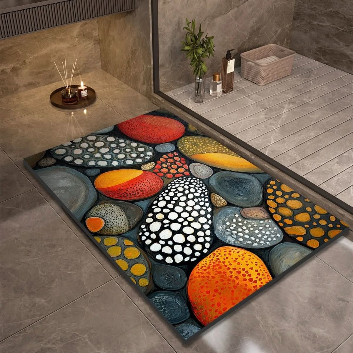 StoneHaven | Bademåtte Moderne - Skridsikker Sten Design