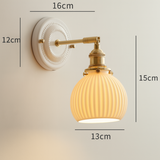 HyggeGlow | Væglampe Vintage – Keramik Messing E27