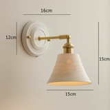 HyggeGlow | Væglampe Vintage – Keramik Messing E27