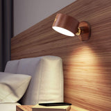 WoodGlow | Væglampe Minimalistisk - Træ Rund LED