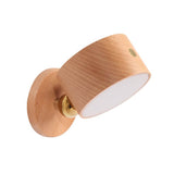 WoodGlow | Væglampe Minimalistisk - Træ Rund LED