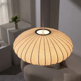 ZenGlow | Loftslampe Skandinavisk - LED Rund Tekstil