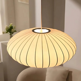 ZenGlow | Loftslampe Skandinavisk - LED Rund Tekstil
