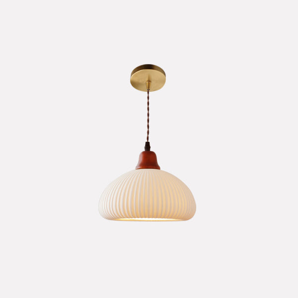 ZenoraLight | Loftslampe Skandinavisk - Plisseret LED Keramik