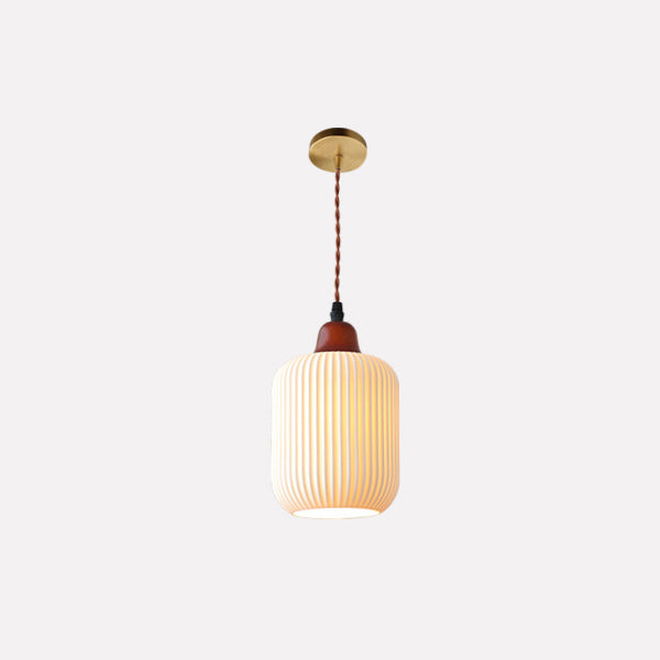 ZenoraLight | Loftslampe Skandinavisk - Plisseret LED Keramik
