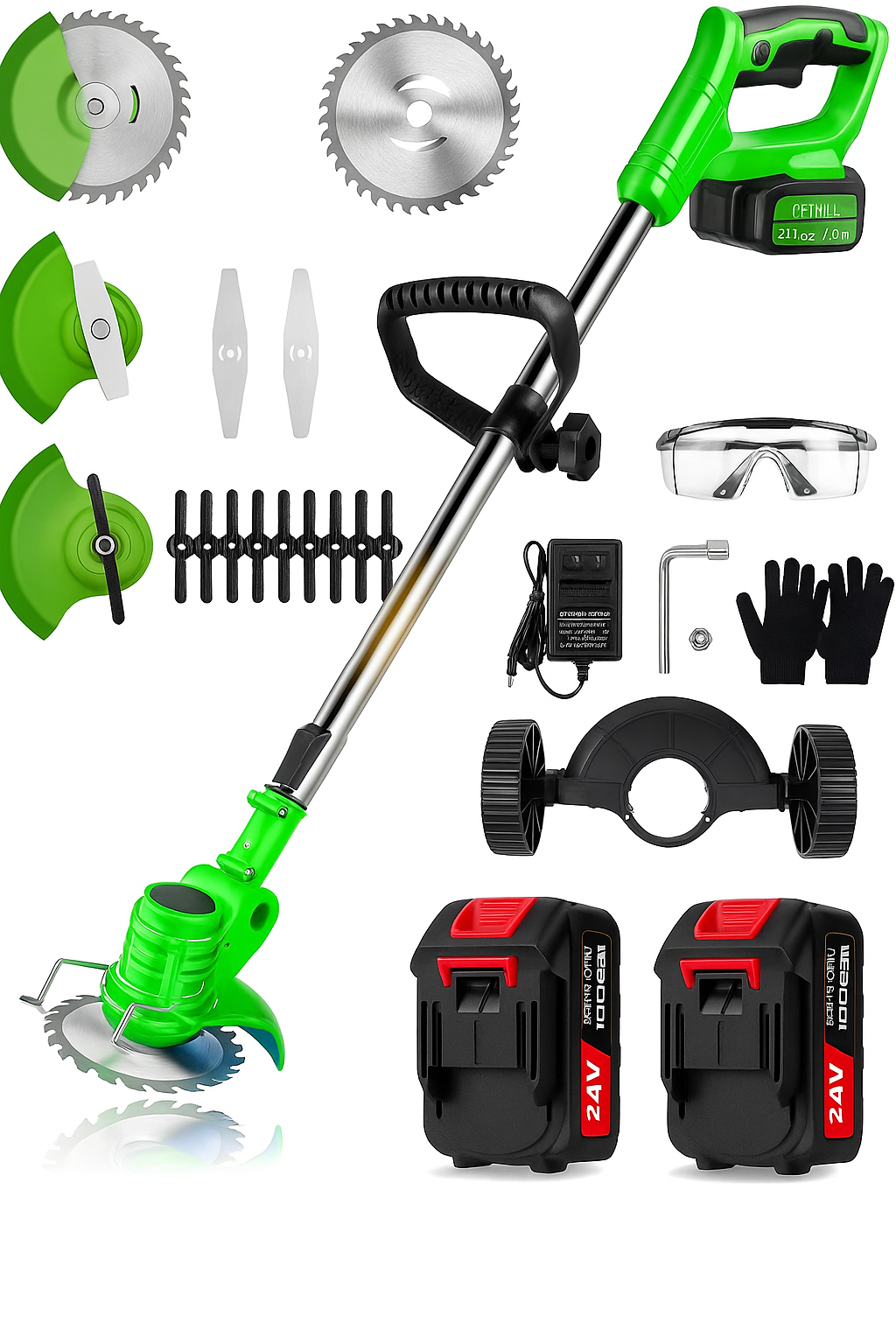Batteridrevet græstrimmer 24V