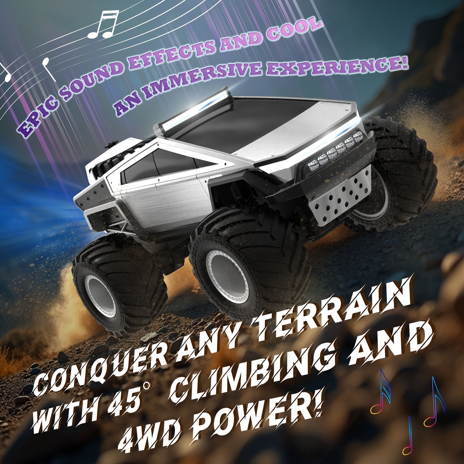 Fjernstyret monstertruck til terræn